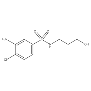 3-Amino-4-chloro-N-(3-hydroxypropyl)benzenesulfonamide Structure