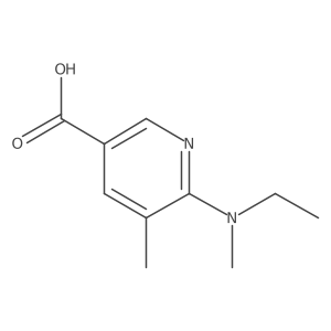 6-(Ethyl(methyl)amino)-5-methylnicotinic acid Structure