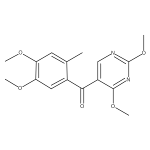 (4,5-Dimethoxy-2-methylphenyl)(2,4-dimethoxy-5-pyrimidinyl)methanone Structure