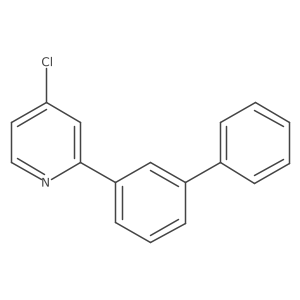 2-[1,1'-Biphenyl]-3-yl-4-chloropyridine Structure