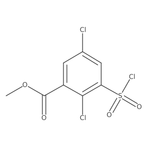 Methyl 2,5-dichloro-3-(chlorosulfonyl)benzoate Structure