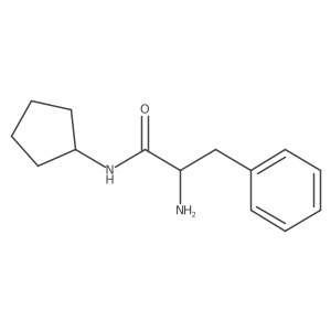 2-Amino-N-cyclopentyl-3-phenylpropanamide Structure