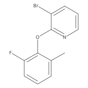 3-Bromo-2-(2-fluoro-6-methylphenoxy)pyridine结构式