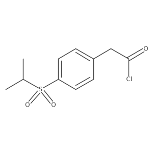 2-[4-(Propane-2-sulfonyl)phenyl]acetyl chloride Structure