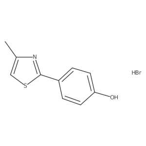 4-(4-Methyl-1,3-thiazol-2-yl)phenol hydrobromide Structure