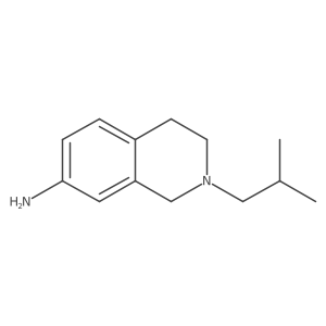 CC(C)CN1CCc2ccc(N)cc2C1结构式