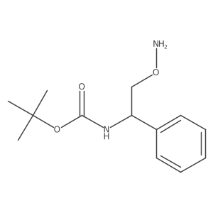 tert-butyl N-[2-(aminooxy)-1-phenylethyl]carbamate Structure
