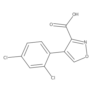4-(2,4-Dichlorophenyl)-3-isoxazolecarboxylic acid Structure