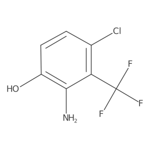 2-Amino-4-chloro-3-trifluoromethylphenol Structure