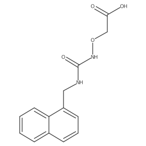 2-(3-(Naphthalen-1-ylmethyl)ureidooxy)acetic acid Structure