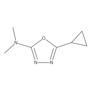 5-cyclopropyl-N,N-dimethyl-1,3,4-oxadiazol-2-amine Structure