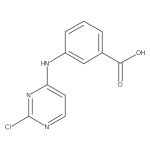 3-[(2-Chloropyrimidin-4-yl)amino]benzoic acid结构式