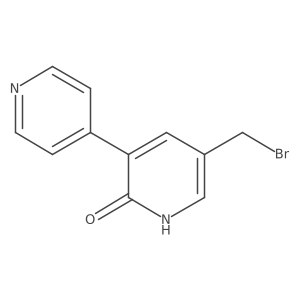 5-(Bromomethyl)[3,4a(2)-bipyridin]-2(1H)-one Structure