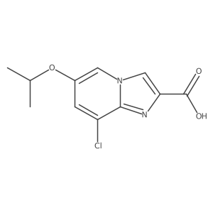 8-Chloro-6-isopropoxyimidazo[1,2-a]pyridine-2-carboxylic acid Structure