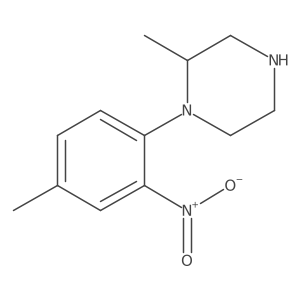 2-Methyl-1-(4-methyl-2-nitrophenyl)piperazine Structure