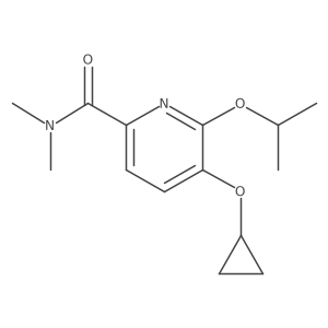 5-Cyclopropoxy-6-isopropoxy-N,N-dimethylpicolinamide结构式