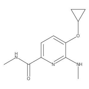 5-Cyclopropoxy-N-methyl-6-(methylamino)picolinamide Structure