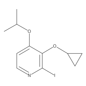 3-Cyclopropoxy-2-iodo-4-isopropoxypyridine结构式