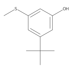 3-Tert-butyl-5-(methylsulfanyl)phenol结构式