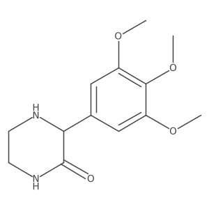 3-(3,4,5-Trimethoxy-phenyl)-piperazin-2-one结构式