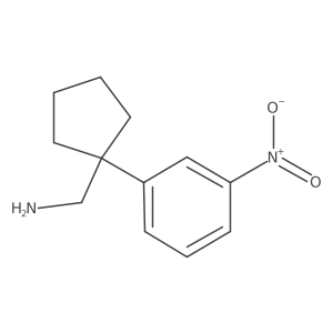 [1-(3-Nitrophenyl)cyclopentyl]methanamine Structure