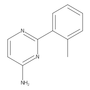 2-(2-Methylphenyl)pyrimidin-4-amine结构式