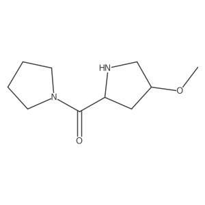 4-Methoxy-2-(pyrrolidine-1-carbonyl)pyrrolidine结构式