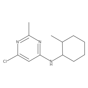 6-chloro-2-methyl-N-(2-methylcyclohexyl)pyrimidin-4-amine结构式