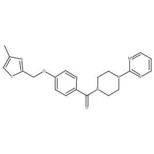 (4-((4-Methylthiazol-2-yl)methoxy)phenyl)(4-(pyrimidin-2-yl)piperazin-1-yl)methanone结构式