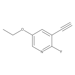 Pyridine, 5-ethoxy-3-ethynyl-2-fluoro-结构式