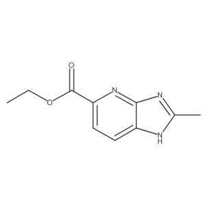 Ethyl 2-methyl-3H-imidazo[4,5-B]pyridine-5-carboxylate结构式