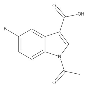 1-Acetyl-5-fluoro-1H-indole-3-carboxylic acid结构式