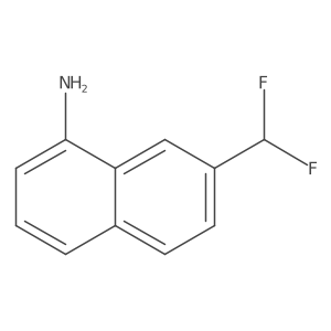 1-Amino-7-(difluoromethyl)naphthalene Structure