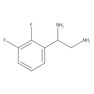 1-(2,3-Difluorophenyl)ethane-1,2-diamine结构式
