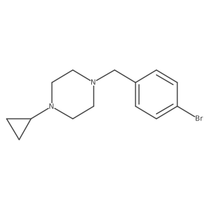1-(4-Bromobenzyl)-4-cyclopropylpiperazine Structure