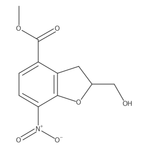Methyl 2-(hydroxymethyl)-7-nitro-2,3-dihydrobenzofuran-4-carboxylate Structure
