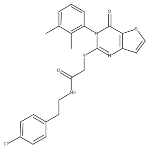 N-[2-(4-chlorophenyl)ethyl]-2-{[3-(2,3-dimethylphenyl)-4-oxo-3,4-dihydrothieno[3,2-d]pyrimidin-2-yl]sulfanyl}acetamide Structure