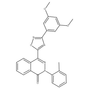 4-[3-(3,5-dimethoxyphenyl)-1,2,4-oxadiazol-5-yl]-2-(2-methylphenyl)phthalazin-1(2H)-one Structure