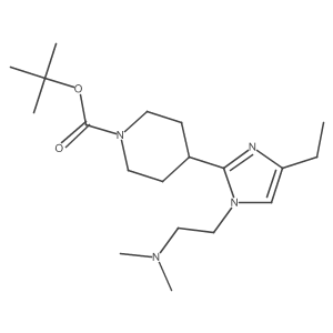 tert-butyl 4-(1-(2-(dimethylamino)ethyl)-4-ethyl-1H-imidazol-2-yl)piperidine-1-carboxylate Structure