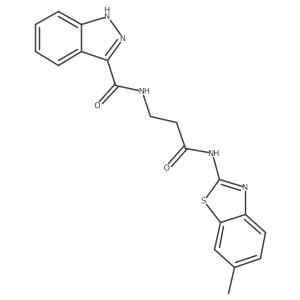 2H-Indazole-3-carboxamide, N-[3-[(6-methyl-2-benzothiazolyl)amino]-3-oxopropyl]-结构式