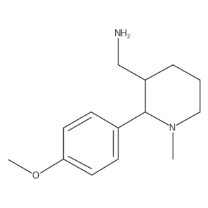 [2-(4-Methoxyphenyl)-1-methylpiperidin-3-yl]methanamine结构式
