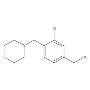 3-Chloro-4-(4-morpholinylmethyl)benzenemethanol Structure