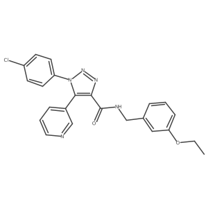 1-(4-chlorophenyl)-N-(3-ethoxybenzyl)-5-(pyridin-3-yl)-1H-1,2,3-triazole-4-carboxamide结构式