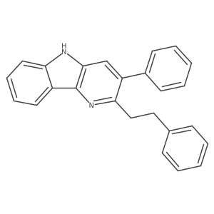 5H-Pyrido[3,2-b]indole, 3-phenyl-2-(2-phenylethyl)- Structure
