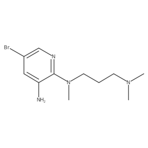 5-Bromo-N2-[3-(dimethylamino)propyl]-N2-methyl-2,3-pyridinediamine结构式