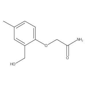 2-(2-(Hydroxymethyl)-4-methylphenoxy)acetamide Structure