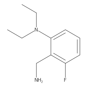 2-(aminomethyl)-N,N-diethyl-3-fluoroaniline Structure