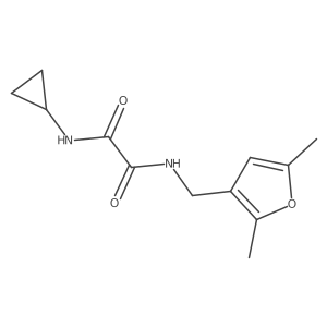 N1-cyclopropyl-N2-((2,5-dimethylfuran-3-yl)methyl)oxalamide Structure