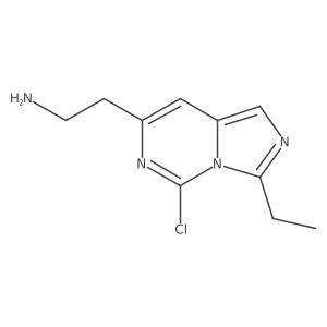 Imidazo[1,5-c]pyrimidine-7-ethanamine, 5-chloro-3-ethyl- Structure