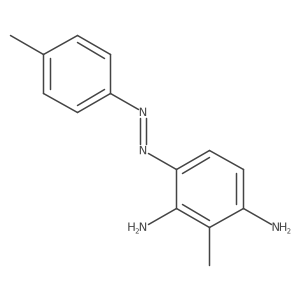 2-methyl-4-[(E)-(4-methylphenyl)diazenyl]benzene-1,3-diamine结构式